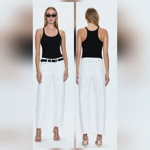 Pistola White Wide Leg Jeans
